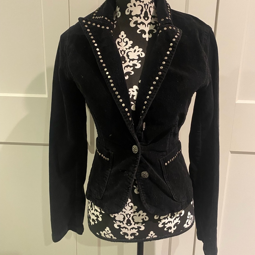 Black Studded Women's Jacket